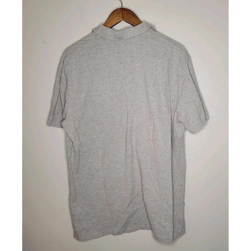 Ralph Lauren‎ Pique Polo Shirt XL Extra Large Gray Blue Pony Men VTG Y2K - Picture 10 of 13